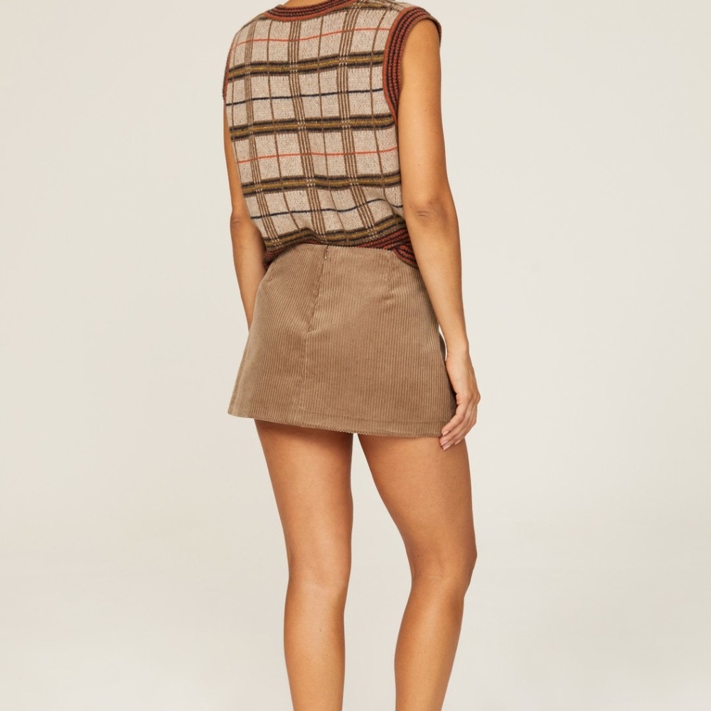 Sandy Liang Crombie Mini Skirt,  Size 8 - Picture 2 of 10